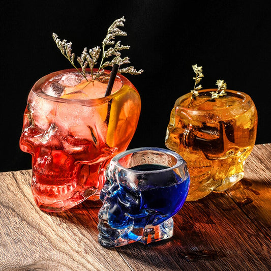 Halloween Themed Skull Drinking Glass